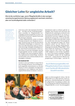 Vorschauseite 1: Gleicher Lohn für ungleiche Arbeit?