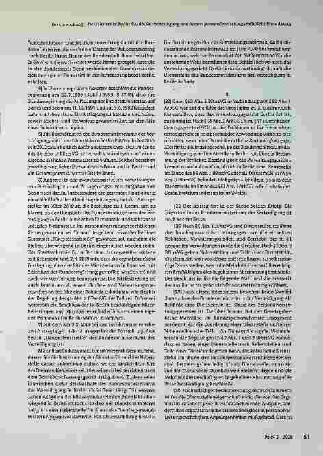 Vorschauseite 2: Rechtsprechung zum Personalvertretungsrecht