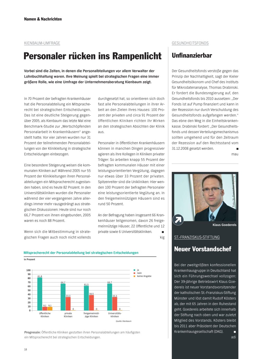 Vorschauseite 1: Neuer Vorstandschef
