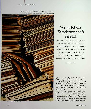 Vorschauseite 1: Wenn KI die Zettelwirtschaft ersetzt