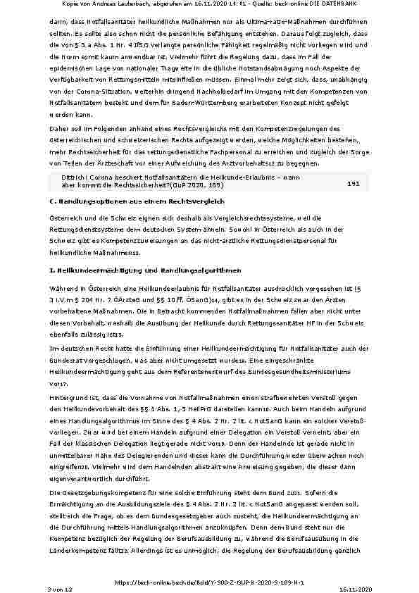 Vorschauseite 3: Corona beschert Notfallsanitätern die Heilkunde-Erlaubnis – wann aber kommt die Rechtssicherheit?
