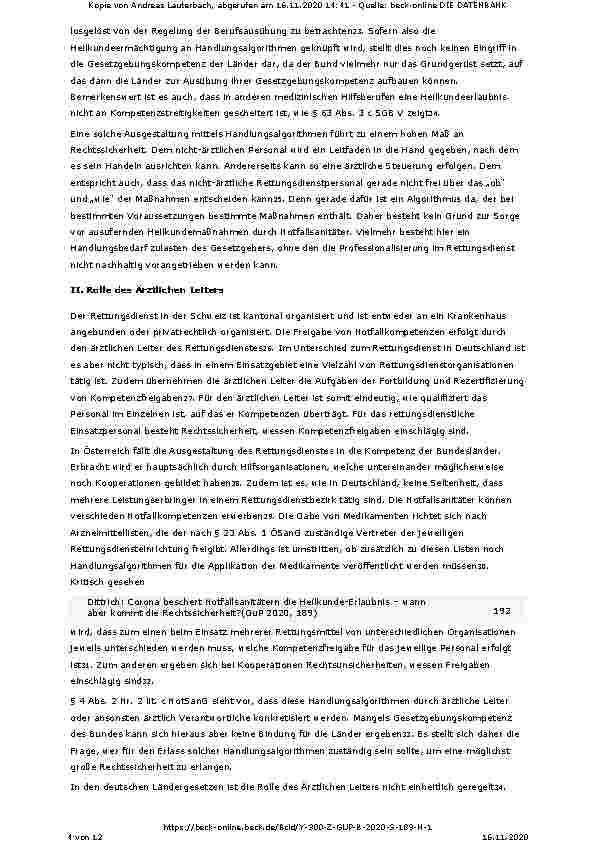 Vorschauseite 4: Corona beschert Notfallsanitätern die Heilkunde-Erlaubnis – wann aber kommt die Rechtssicherheit?