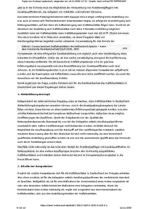 Vorschauseite 6: Corona beschert Notfallsanitätern die Heilkunde-Erlaubnis – wann aber kommt die Rechtssicherheit?