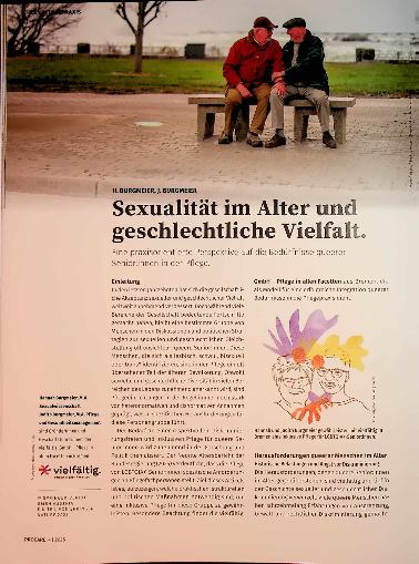Vorschauseite 1: Sexualität im Alter und geschlechtliche Vielfalt. , Eine praxisorientierte Perspektive auf die Bedürfnisse queerer Seniorinnen in der Pflege.