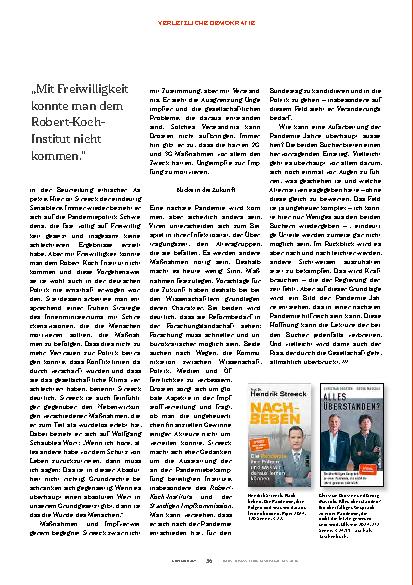 Vorschauseite 5: Aufarbeitung der Corona-Jahre?