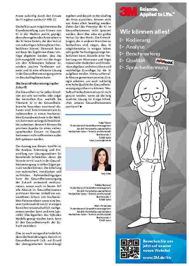 Vorschauseite 3: Künstliche Intelligenz in der Medizin: Wie ist das Stimmungsbild unter angehenden Ärzten?