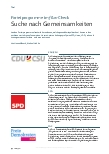 Vorschauseite 1: Parteiprogramme im F&W-Check: Suche nach Gemeinsamkeiten