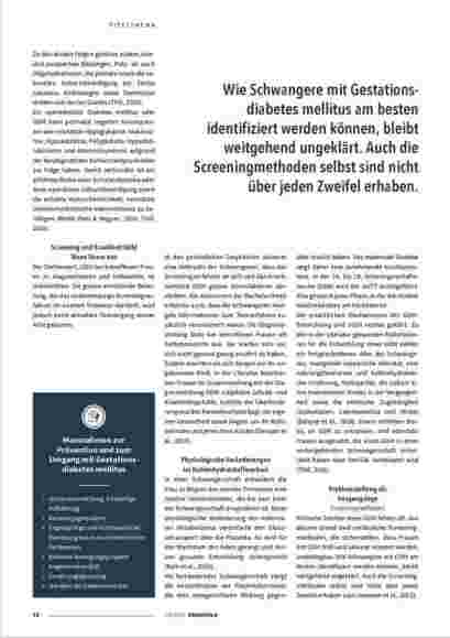 Vorschauseite 3: Macht der orale Glukosetoleranztest schwangere Frauen krank?