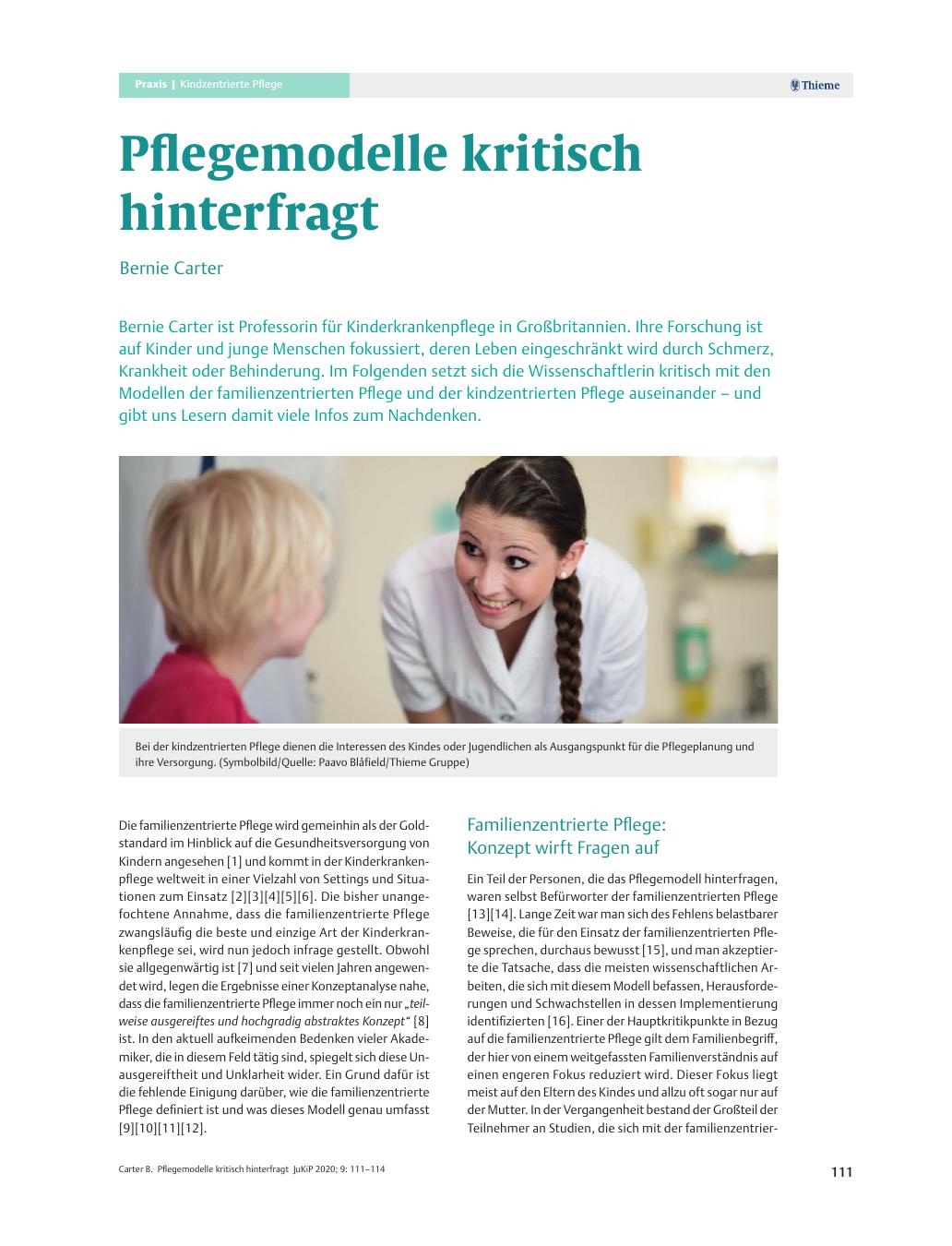 Vorschauseite 1: Pflegemodelle kritisch hinterfragt