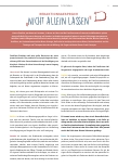 Vorschauseite 1: Nicht allein lassen.