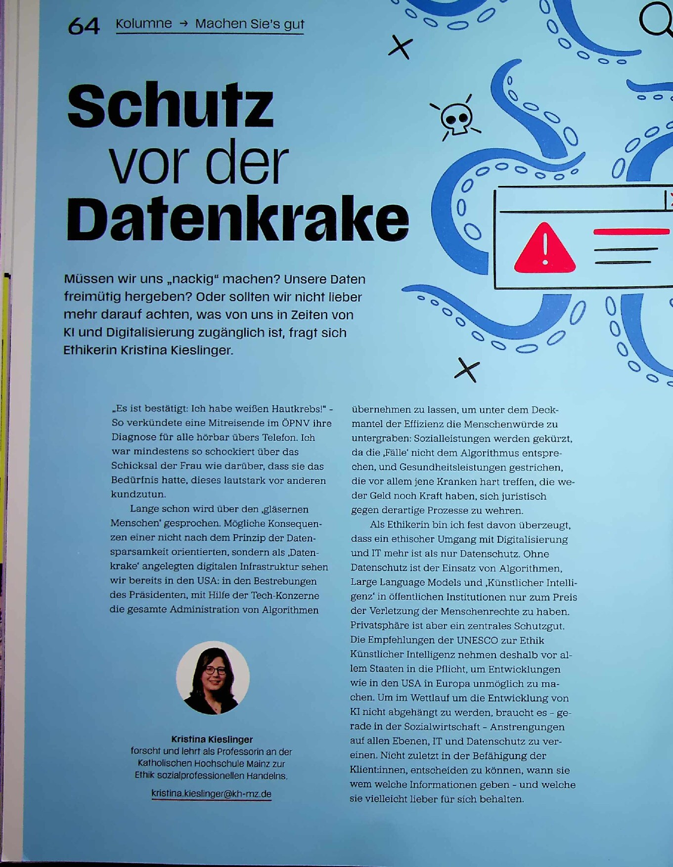 Vorschauseite 1: Schutz vor der Datenkrake