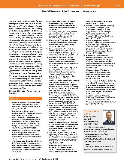 Vorschauseite 5: Patient Blood Management: Ein Schlüssel für ein nachhaltigeres Gesundheitssystem