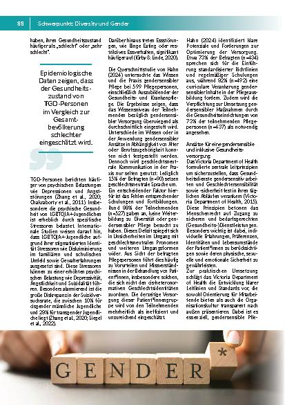 Vorschauseite 2: Gendersensible Pflege