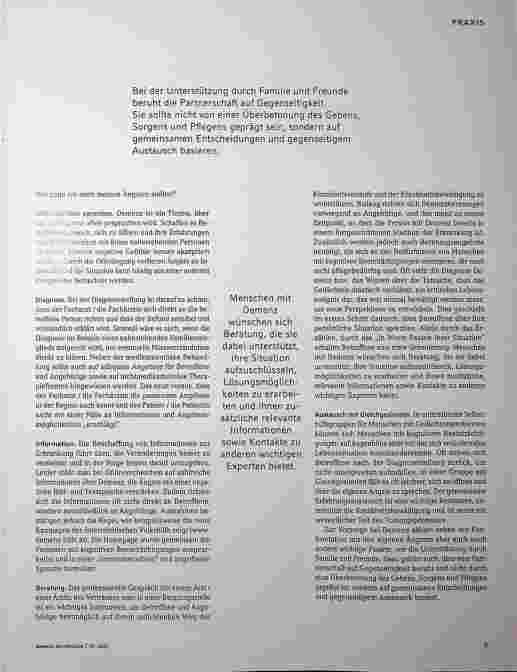 Vorschauseite 2: Ist Vorsorge bei Demenz möglich?