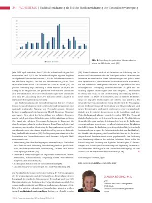 Vorschauseite 3: Fachkräftesicherung als Teil der Resilienzsicherung der Gesundheitsversorgung (Teil 2)