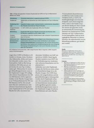 Vorschauseite 2: Vielseitiger Antikörper Dupilumab auch bei COPD einsetzbar