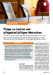 Vorschauseite 1: Triage zu Lasten von pflegebedürftigen Menschen