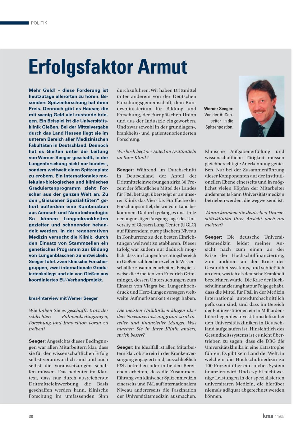 Vorschauseite 1: Erfolgsfaktor Armut