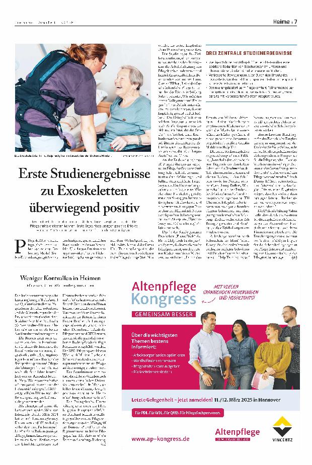 Vorschauseite 1: Erste Studienergebnisse zu Exoskeletten überwiegend positiv