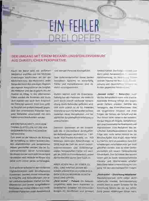 Vorschauseite 1: EIN FEHLER DREI OPFER