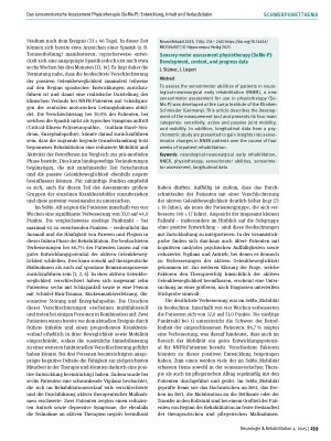 Vorschauseite 6: Das sensomotorische Assessment Physiotherapie (SeMo-P): Entwicklung, Inhalt und Verlaufsdaten
