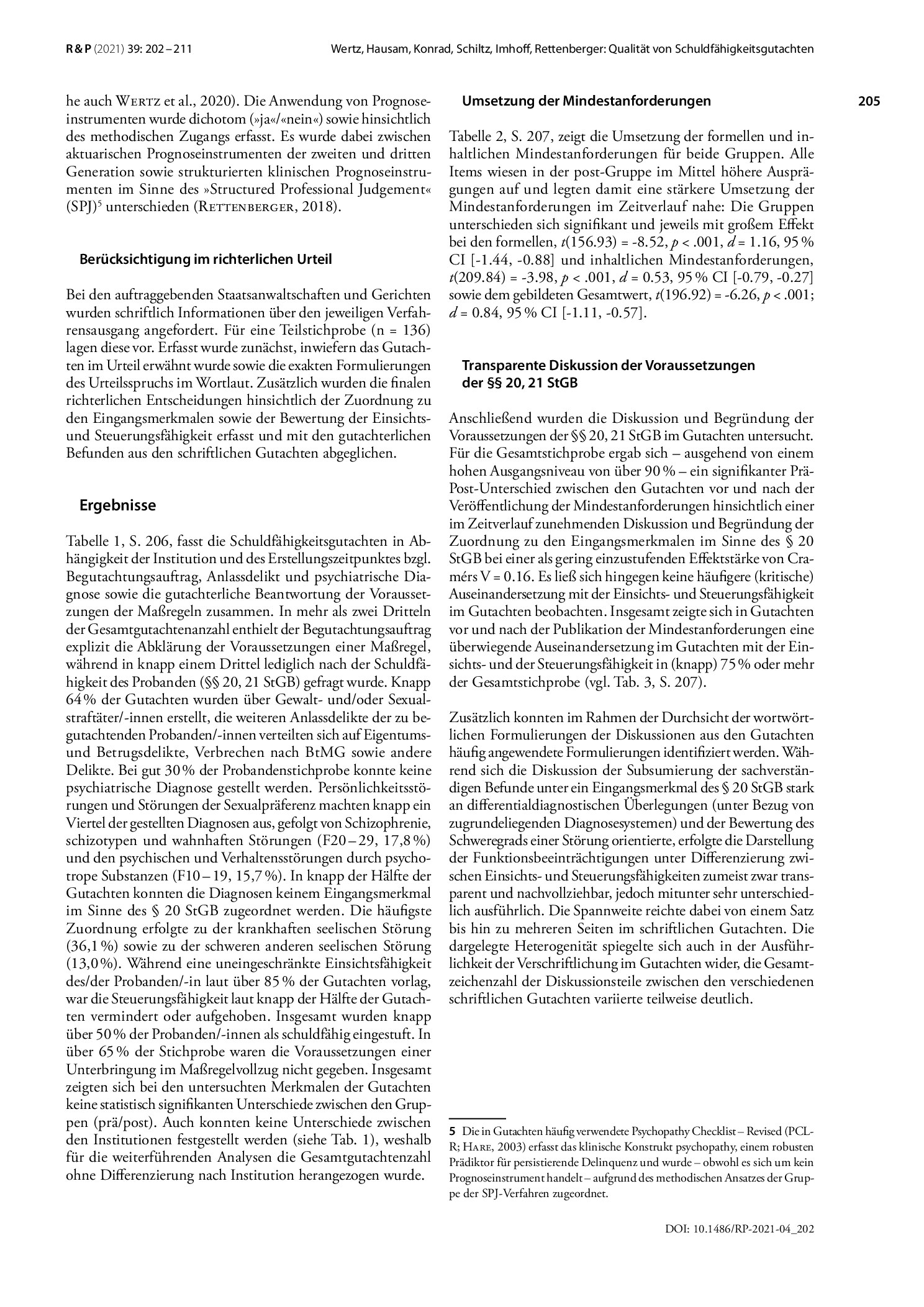 Vorschauseite 4: Qualität von Schuldfähigkeitsgutachten: Mindestanforderungen, unterbringungsrelevante Gefährlichkeitsprognose und Berücksichtigung im richterlichen Urteil