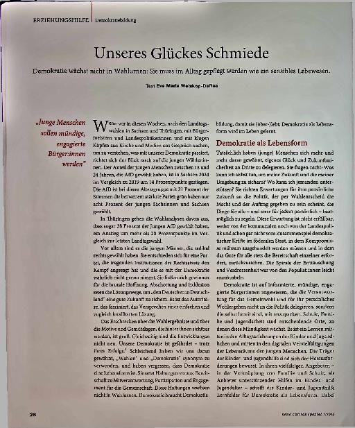 Vorschauseite 1: Unseres Glückes Schmiede