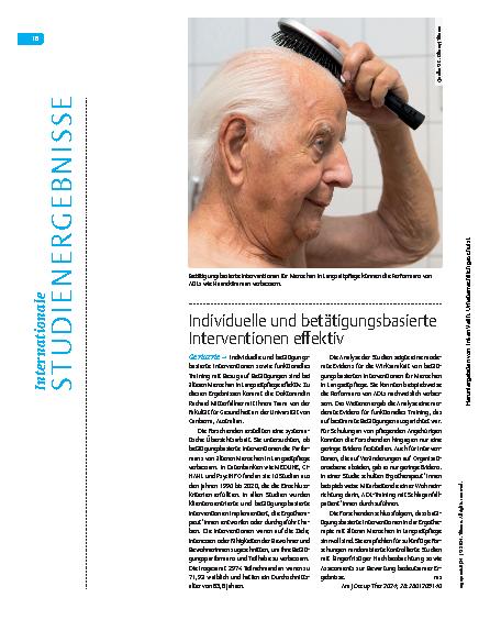Vorschauseite 1: Individuelle und betätigungsbasierte Interventionen effektiv.
