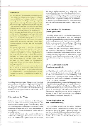 Vorschauseite 2: Mitarbeiterbindung als Intervention für eine nachhaltige Gesundheitsversorgung