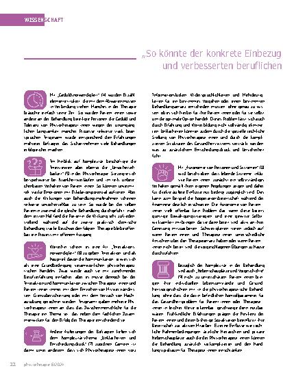 Vorschauseite 3: Komplexität im physiotherapeutischen Handeln