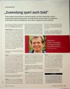 Vorschauseite 1: Zuwendung spart auch Geld.