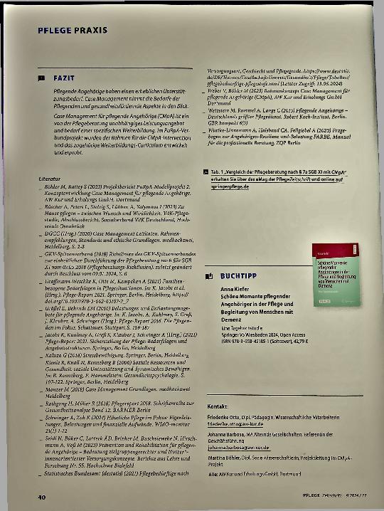 Vorschauseite 4: Pflegende Angehörige im Fokus