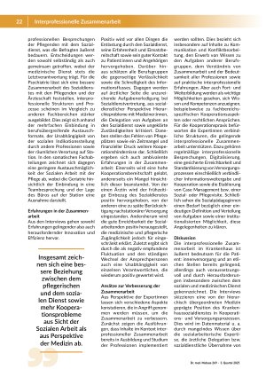 Vorschauseite 3: Die interprofessionelle Zusammenarbeit (IPZ) vielfältiger Gesundheitsteams im Hinblick auf Innovationen und Effizienz