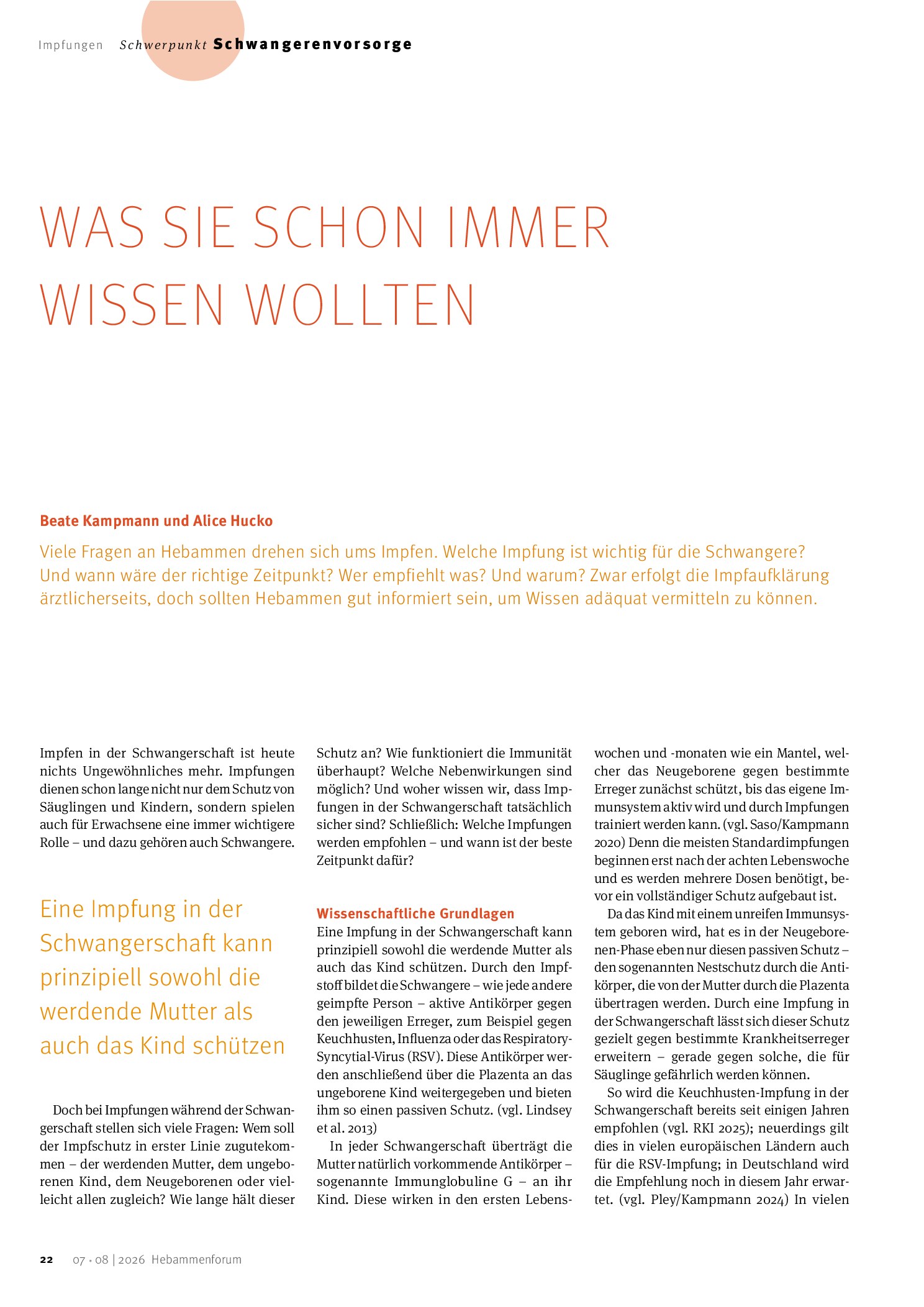Vorschauseite 1: Was Sie schon immer wissen wollten