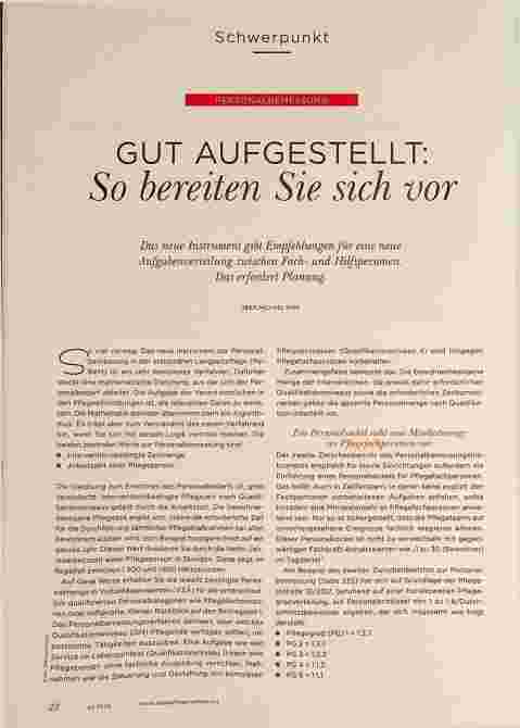 Vorschauseite 1: GUT AUFGESTELLT: So bereiten Sie sich vor