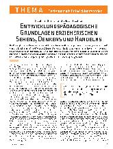 Vorschauseite 1: Entwicklungspädagogische Grundlagen erzieherischen Sehens, Denkens und Handelns