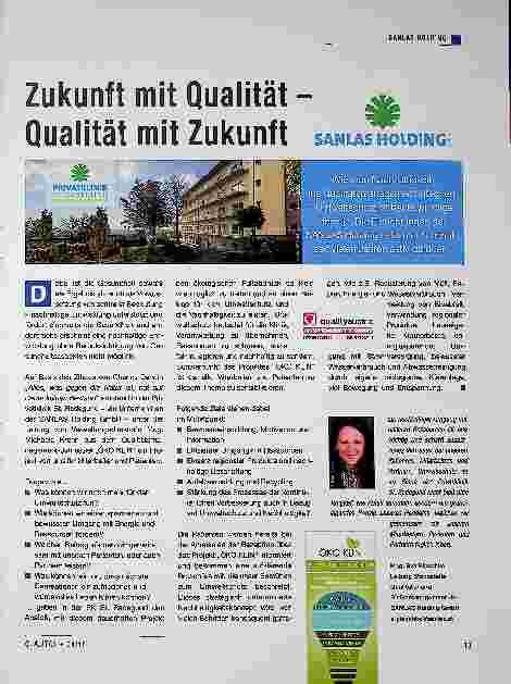 Vorschauseite 1: Zukunft mit Qualität - ? Qualität mit Zukunft