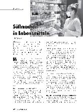 Vorschauseite 1: Süßmacher in Lebensmitteln