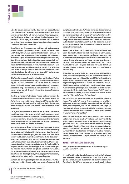Vorschauseite 2: Deutsche Stiftung für junge Erwachsene mit Krebs