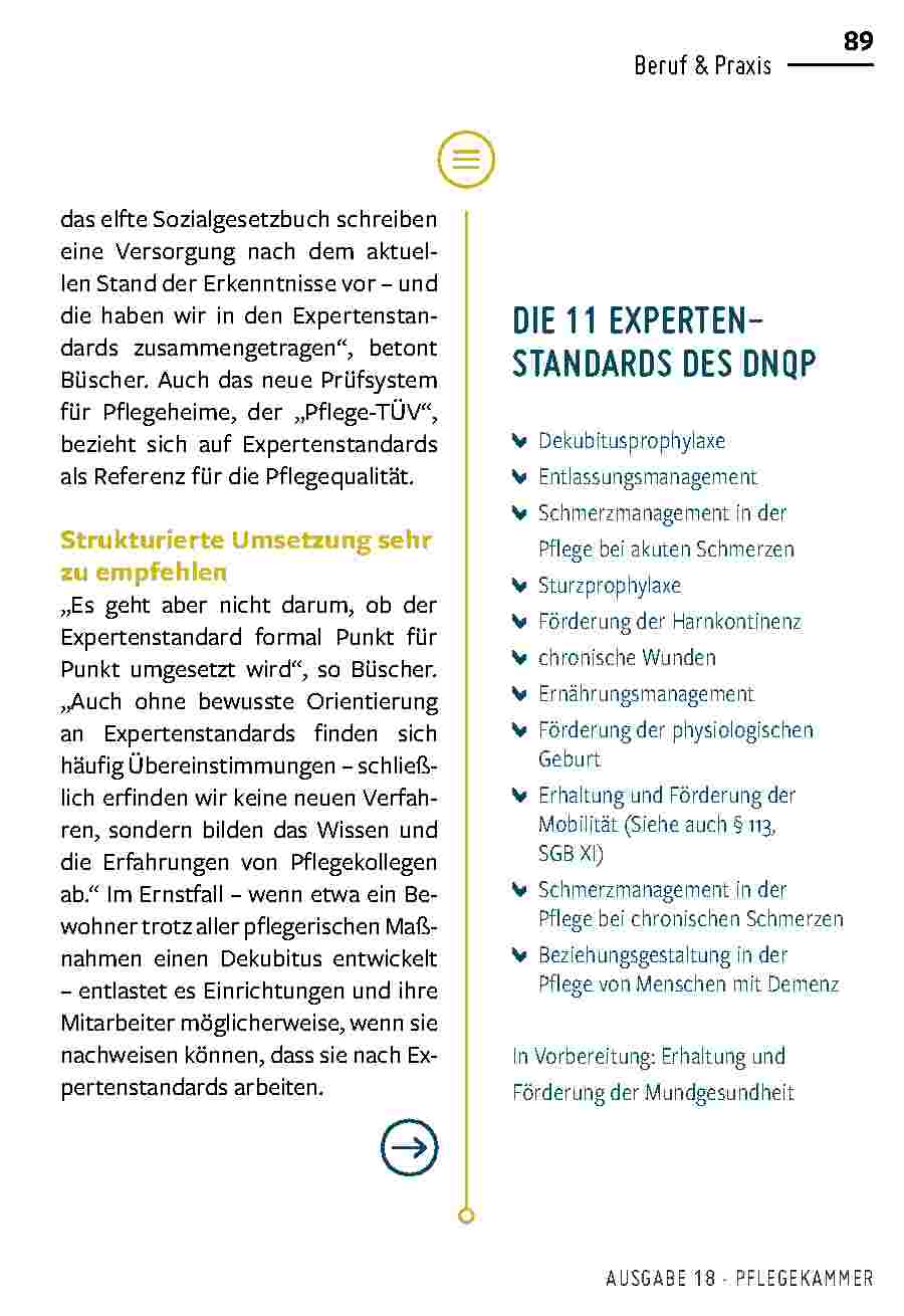 Vorschauseite 4: Die Leitlinien der Pflege