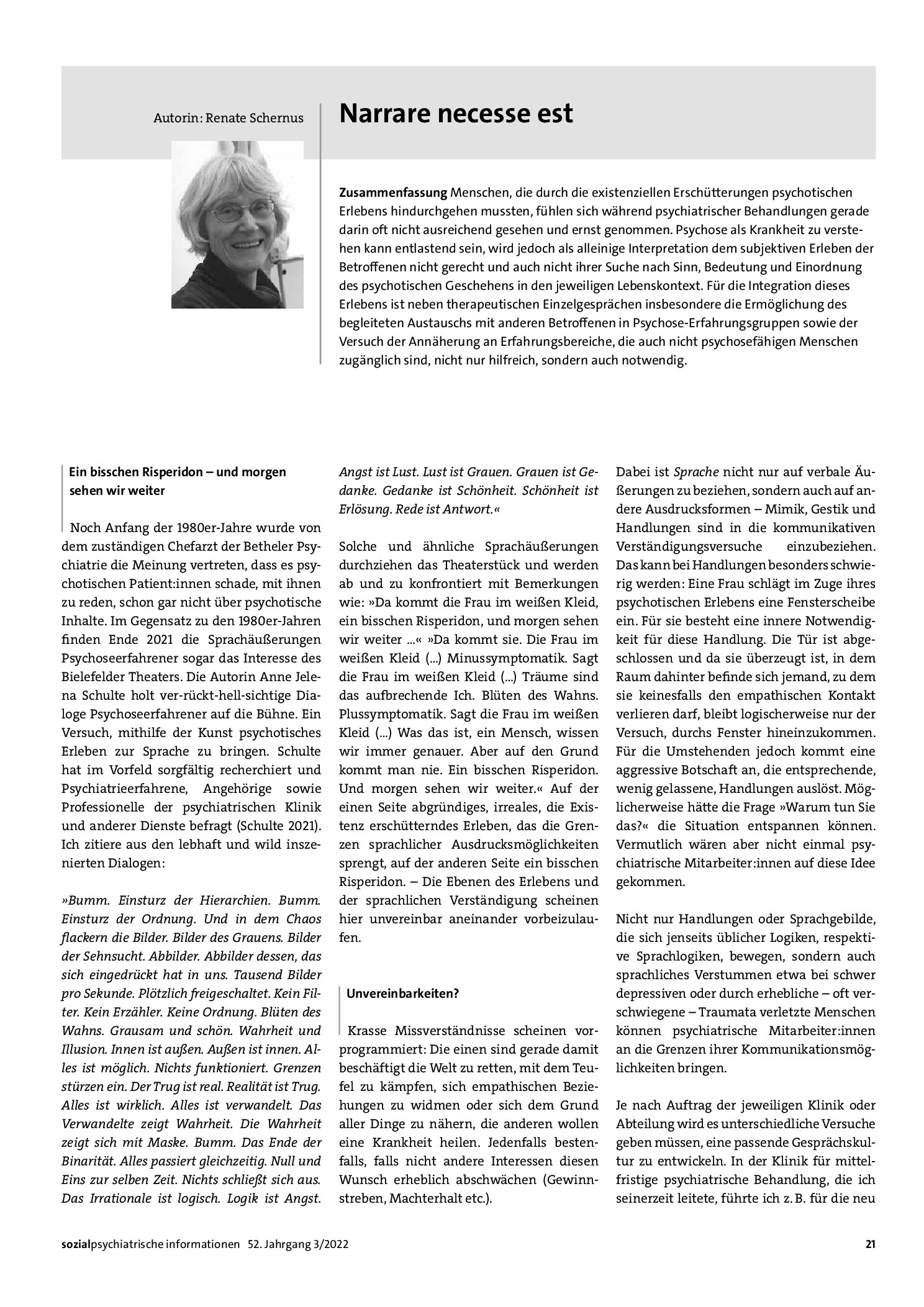 Vorschauseite 1: Narrare necesse est