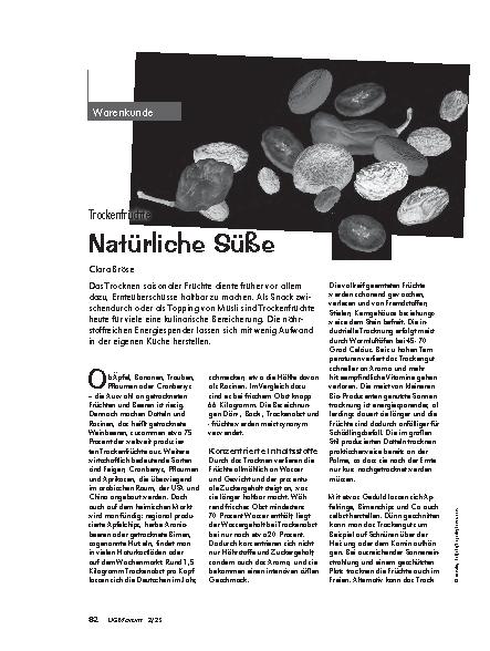 Vorschauseite 1: Trockenfrüchte Natürliche Süße