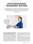 Vorschauseite 1: Entscheidungen tragbarer machen