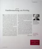 Vorschauseite 1: Familiennachzug: ein Privileg