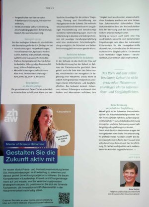 Vorschauseite 3: Hausgeburtshilfe in der Schweiz: Neue nationale Kriterienliste