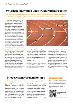 Vorschauseite 1: Zwischen Innovation und strukturellem Problem