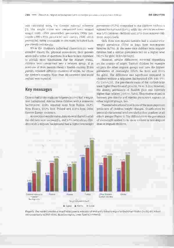 Vorschauseite 2: Migrationshintergrund und Prävalenz von Übergewicht und Adipositas bei Vorschulkindern