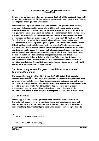 Vorschauseite 6: Aus der Praxis für die Praxis: Urlaubsanrechnung bei Doppelarbeitsverhältnissen