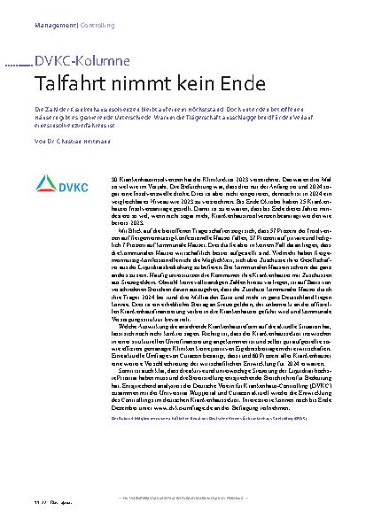 Vorschauseite 1: Talfahrt nimmt kein Ende.