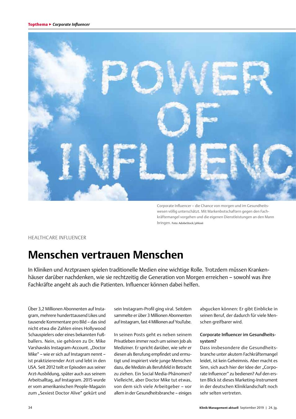 Vorschauseite 1: Healthcare Influencer: Menschen vertrauen Menschen
